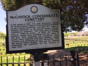 McGavock Confederate Cemetery Signage.