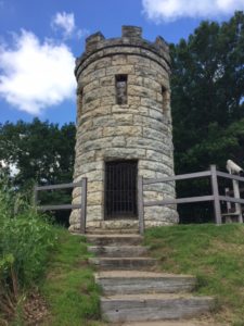 The Julien Dubuque limestone Monument at the Mines of Spain.