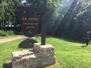 EB Lyons Interpretive Center Sign