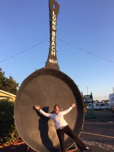 Giant frying pan in Long Beach, Washington.