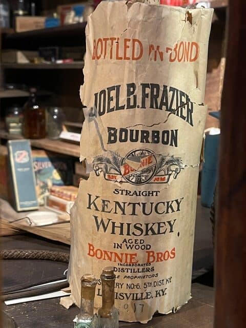 Old Kentucky Whiskey bourbon bottle.